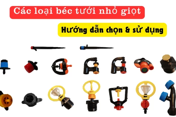 Các loại béc tưới nhỏ giọt: Hướng dẫn chọn & sử dụng