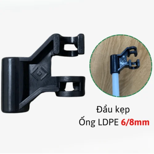 Đầu kẹp ống LDPE 6/8mm độ bền cao, cố định ống chắc chắn